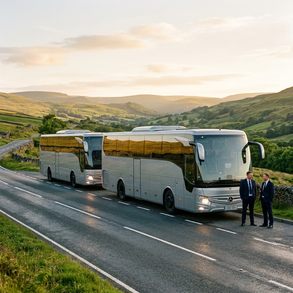 JTD Logistics executive coach with professional driver, ready for hire across the UK and Europe